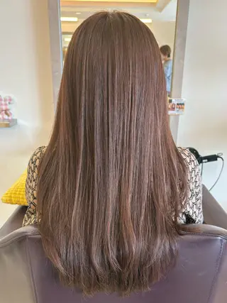 ロング カラー 加瀬 真弓のヘアスタイル