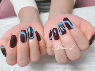 カラー ネイル 芦辺 香奈のネイルデザイン