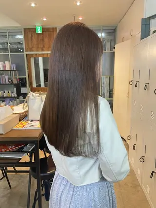 ロング カラー 【完全個室】髪質改善 暖色カラー/山崎唯奈のヘアスタイル