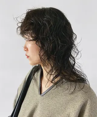 ミディアム パーマ レイヤー/パーマ /ウルフ/nabeのヘアスタイル