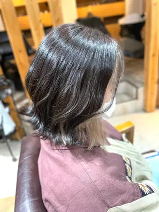 ミディアム カラー muk hair所属・muk hair篠村 髪質改善/完全個室のヘアスタイル