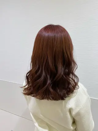 セミロング カラー ナチュラル艶カラー 🤎maoのヘアスタイル
