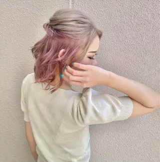 ミディアム ブリーチ指名 No１🏆RENのヘアスタイル