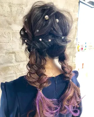 ロング ヘアアレンジ Calenda/ パーソナル美髪サロンのヘアスタイル