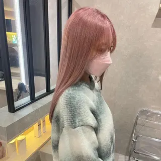 セミロング カラー mood tatemachiのヘアスタイル