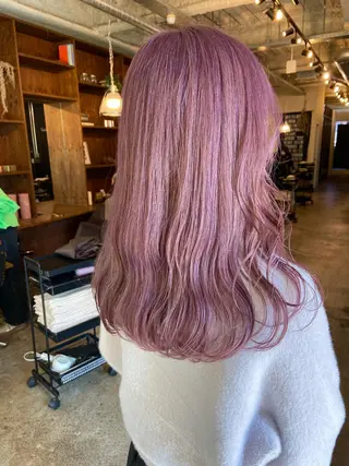 ロング カラー benji名駅店所属・透け感カラー/ momo🦕🌱のヘアスタイル