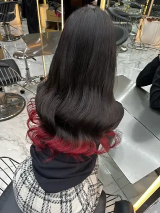 ロング カラー 【Lapis 渋谷本店】りかのヘアスタイル