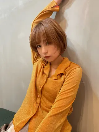 ショート カラー ショート/ボブ/ 心斎橋/宮脇美奈のヘアスタイル