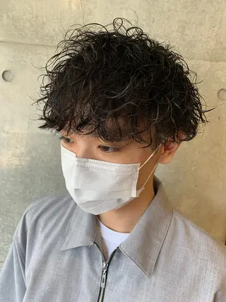 パーマ メンズ Produce with SALON VILLAGE所属・メッシュパーマ職人/ 窪田 優也/ツイスパのヘアスタイル