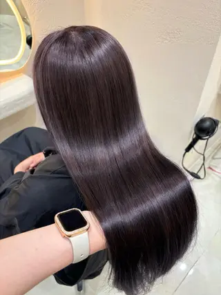 ロング カラー 武藤 胡桃のヘアスタイル