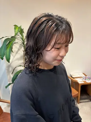 ミディアム 梅田美容室/カット /Maoのヘアスタイル