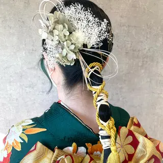 ロング カラー ヘアアレンジ merci.所属・🌻あいり merci.🌻のヘアスタイル