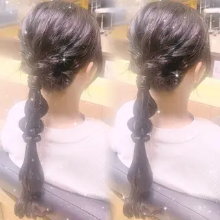 ロング ヘアアレンジ 🎀ささき そな🎀 ヘアメ/川崎のヘアスタイル