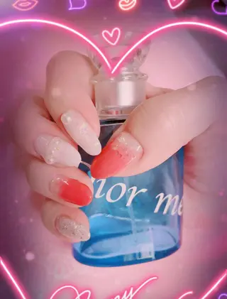 ネイル マジョリカ ブルーのネイルデザイン