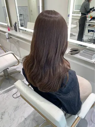 ロング カラー ParveMix 楠本結菜のヘアスタイル