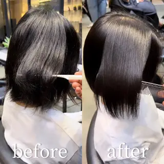 ショート ボブ・レイヤー 田中 励也のヘアスタイル