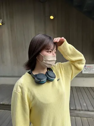 ミディアム カラー 似合わせレイヤー 海外風レイヤーmioのヘアスタイル