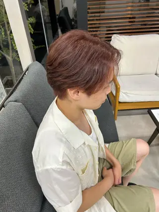 ショート カラー メンズ Qwali所属・にしむら かなたのヘアスタイル