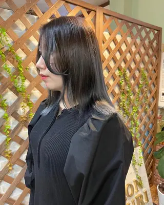 セミロング hair salonyuri所属・ヘアサロンユリ もりたきょうこのヘアスタイル