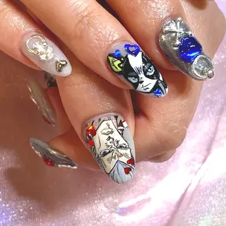 ネイル 痛ネイル🩷渋谷 🧸Yunaのネイルデザイン