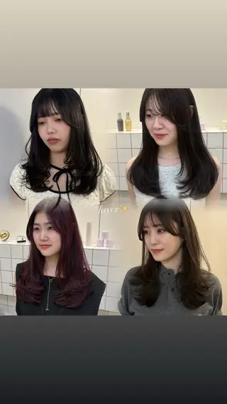 ロング カラー NIKO/名古屋/ 伏見/花屋併設のヘアスタイル