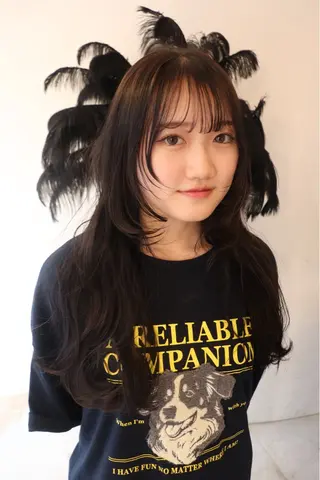 ロング @kyoniyy KYONIのヘアスタイル