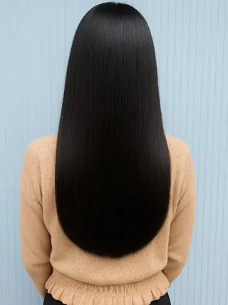 ロング 髪質改善＆白髪ぼかし カラー♡店長みやけ♡のヘアスタイル