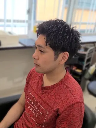 メンズ ショート Lapis 名古屋駅前店所属・LEN名古屋/パーマ 海外ヘア/メンズ特化のヘアスタイル