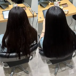 セミロング カラー 髪質改善ヘアケア 艶髪特化/上田のヘアスタイル