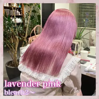 セミロング カラー 💗ガーリーヘア🎀 saki💗のヘアスタイル