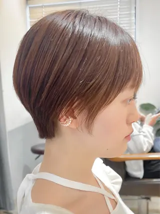 ショート カラー 💐美しいショート× パーマ💐早坂駆留のヘアスタイル