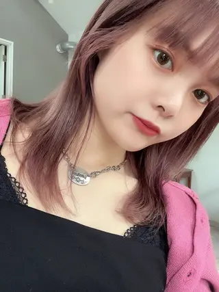 セミロング カラー 韓国サロン出身 narumi‎‎🤍のヘアスタイル