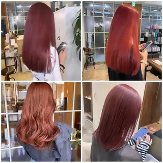 セミロング カラー 【完全個室】髪質改善 暖色カラー/山崎唯奈のヘアスタイル