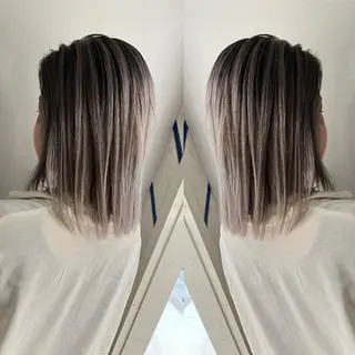 ミディアム カラー ヘアアレンジ 🔥ハイトーンカラー ギャルNAOKI🔥のヘアスタイル