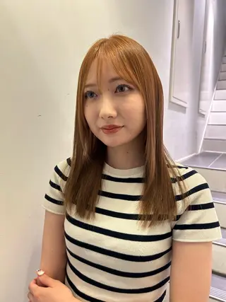 ロング 高山 沙来/レイヤー カット/縮毛矯正のヘアスタイル