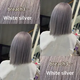 ミディアム カラー ヘアアレンジ 🔥ハイトーンカラー ギャルNAOKI🔥のヘアスタイル