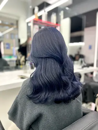 セミロング カラー ヘアアレンジ 透明感×韓流ハイ トーン🫧RYUTAのヘアスタイル