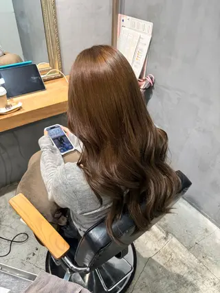 ロング カラー ボブ/可愛いスタイル ⠀ゆらのヘアスタイル