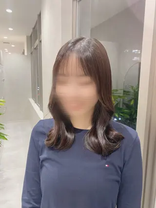 ミディアム カラー 韓国ヘア・カラー 🩵SHIZUKUのヘアスタイル