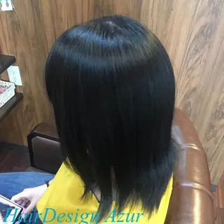 ミディアム カラー HairDesign Azurのヘアスタイル