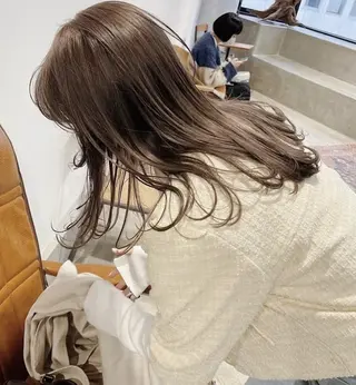 セミロング カラー カラー特化/ブリーチ 梅田中崎町/あかりのヘアスタイル