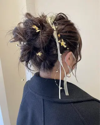 ロング ヘアアレンジ サソウ ユリエ🥥のヘアスタイル
