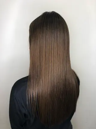 セミロング カラー 斉藤 翔平のヘアスタイル