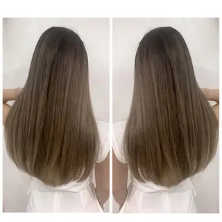 ロング カラー 京都大人女性ショート 徒歩1分/秋山のヘアスタイル