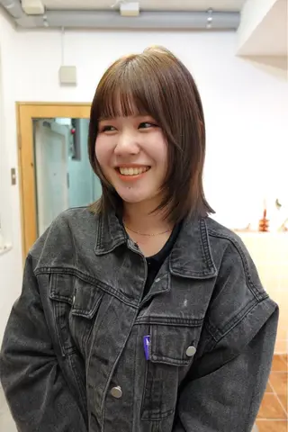 ミディアム カラー sakura🌸 レイヤー/韓国ヘアのヘアスタイル