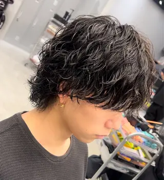 ショート パーマ メンズ 松下 友希 【fifth】のヘアスタイル