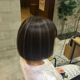 ショート カラー ✨ハイトーン/暗髪/ ハイライト/松岡✨のヘアスタイル