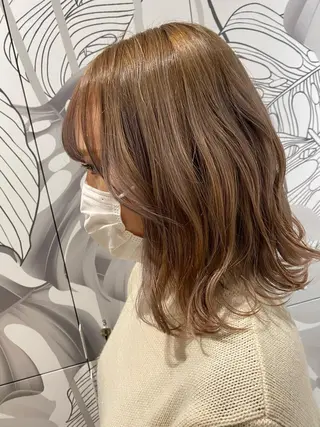 ミディアム カラー ナチュラル/韓国💎 haruka 💎のヘアスタイル