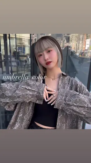 ショート カラー 💜ハイトーン💛 マジカルかいちゃんのヘアスタイル