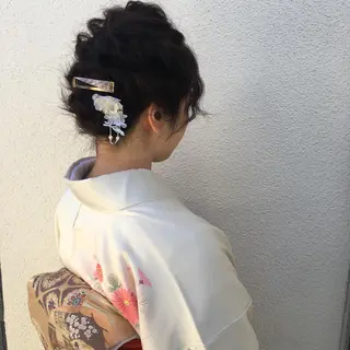 ショート ヘアアレンジ 駅チカ【ali'i】 アリイ花崎友美☘のヘアスタイル